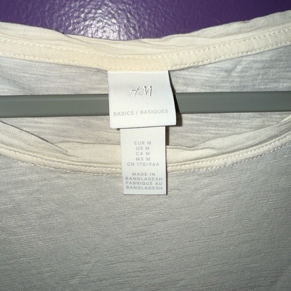 H&M Soft Cream Short Sleeve Tee - Picture 3 of 3